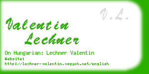 valentin lechner business card